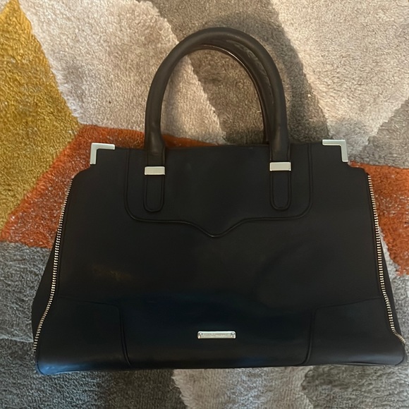 Authentic Rebecca Minkoff Handbag: black with gold hardware - Picture 1 of 6